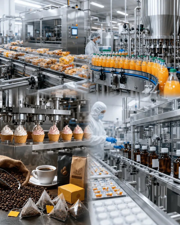 Pharma, Food and Beverages